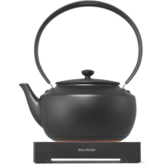 BALMUDA MoonKettle | Electric Kettle with Temp Control (122°F - 212°F) | HOLD & Keep Warm | 900ml (30 fl oz) | Soothing Ambient Light & Sound | Precision Pour Spout