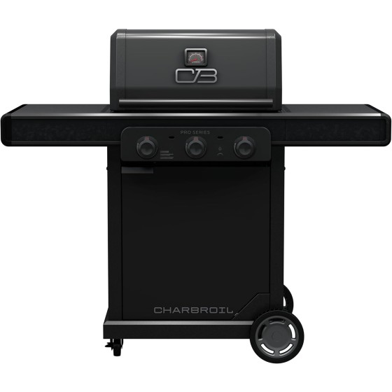 Char-Broil® Pro Series™ with Amplifire™ Technology 3-Burner Propane Gas Grill and Griddle Cabinet, Black